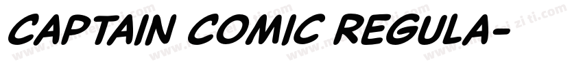 Captain Comic Regula字体转换